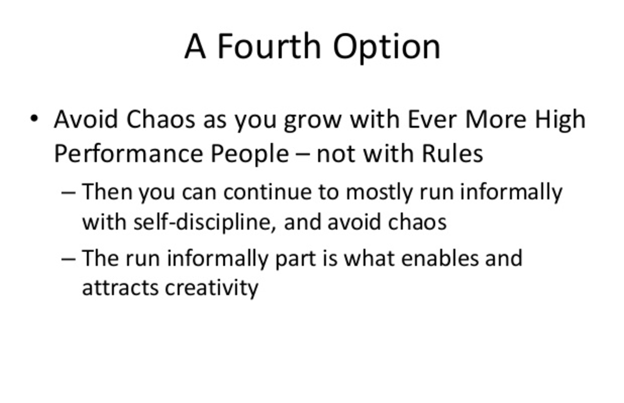 Slide from "Netflix Culture: Freedom & Responsibility"