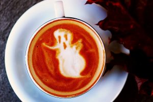 Ghost latte art