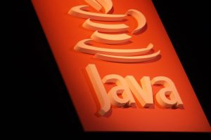 Java logo on a sign