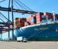 A ship with shipping containers