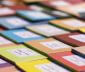 Multi-colored sticky notes